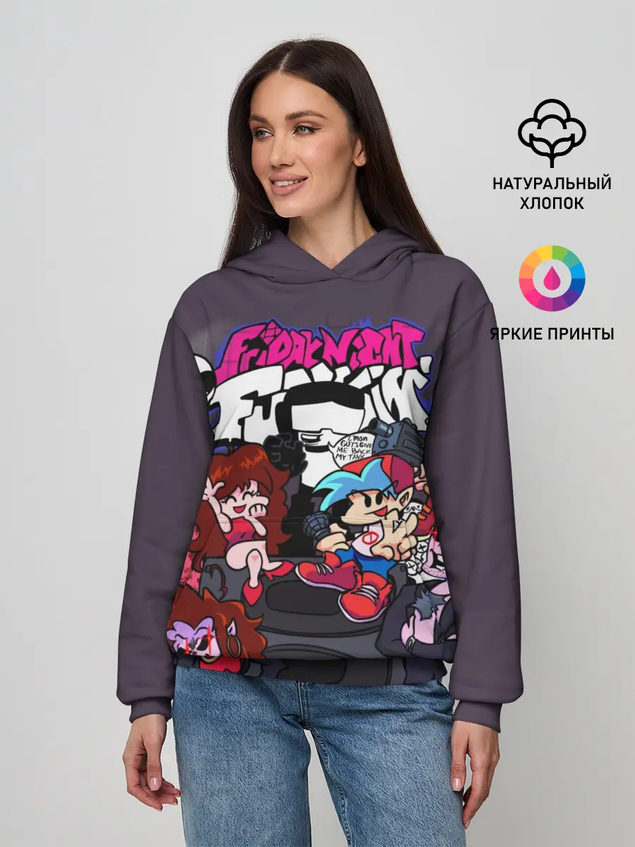 Женское худи / Friday Night Funkin персонажи
