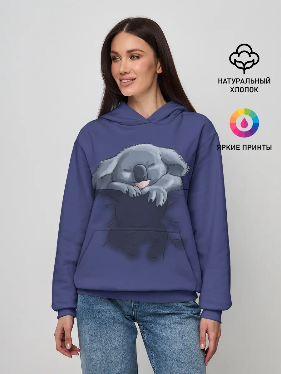 Женское худи / Спящая коала