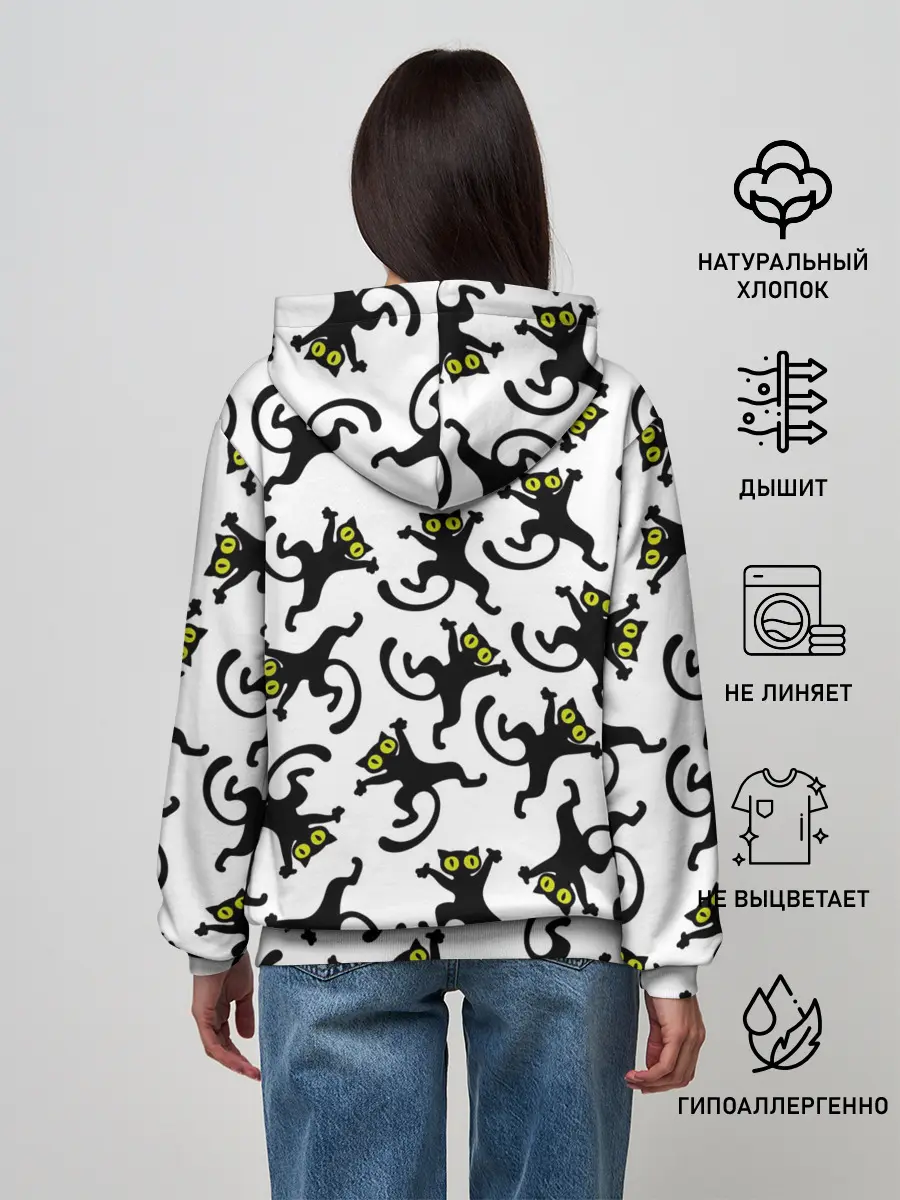 Женское худи / Танец котов