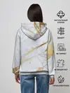 Женское худи / Золото на белом