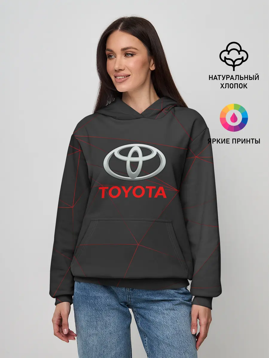 Женское худи / [Toyota] Тонкие линии неона