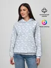 Женское худи / Принт с облаками