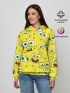 Женское худи / Губка Боб / SpongeBob pattern