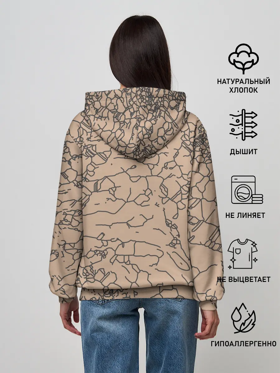 Женское худи / Рисованный камень