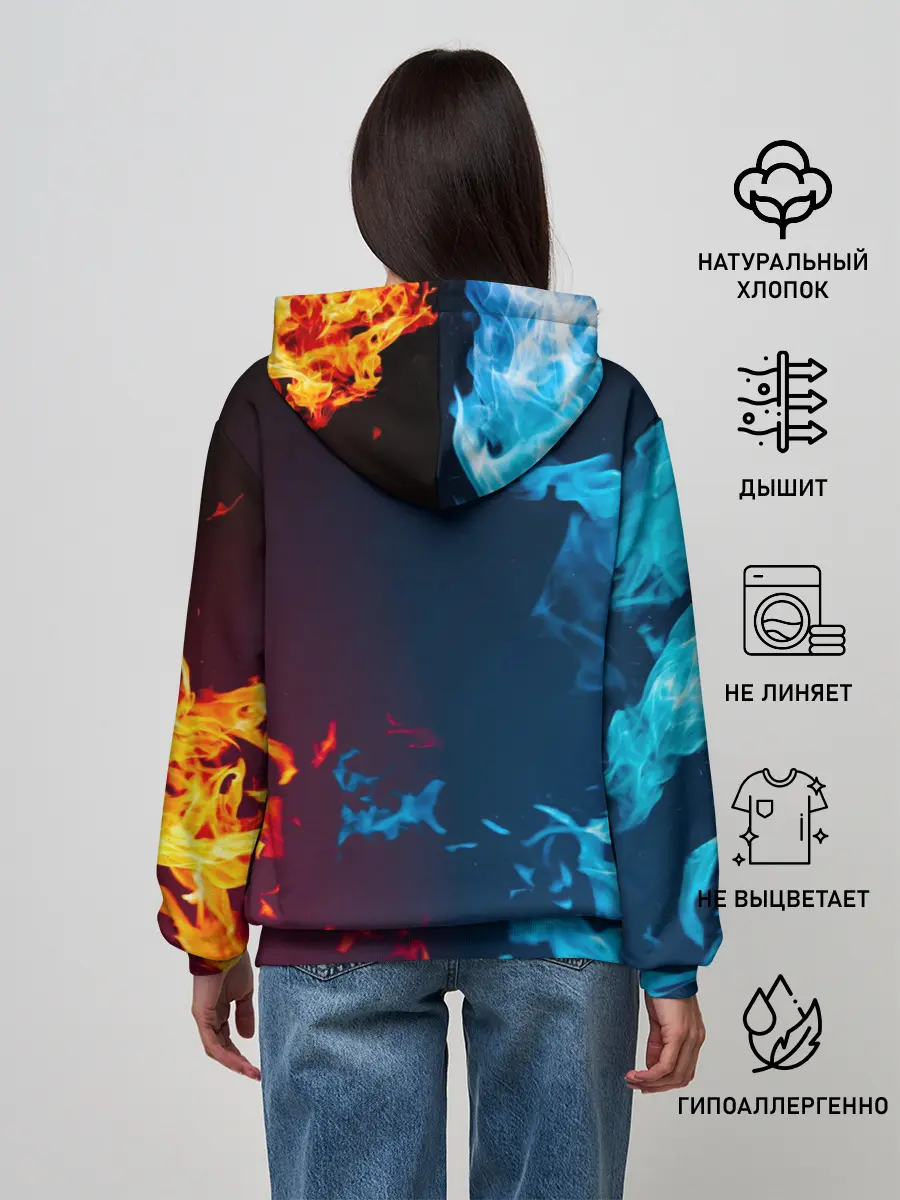 Женское худи / Diablo Fire Ice