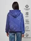 Женское худи / Синие акварельные мазки