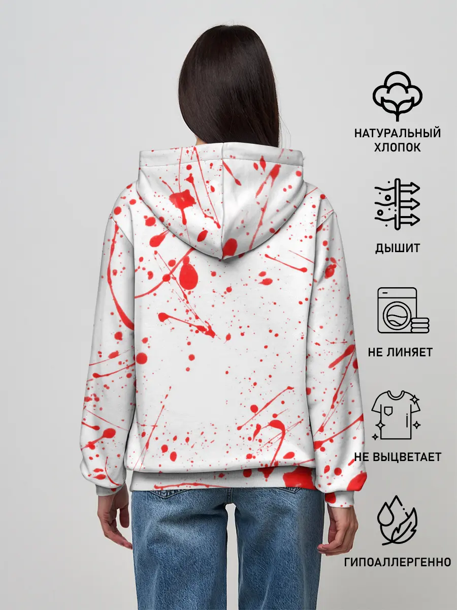 Женское худи / BERSERK брызги краски