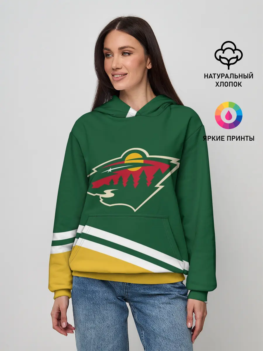Женское худи / Minnesota Wild NHL