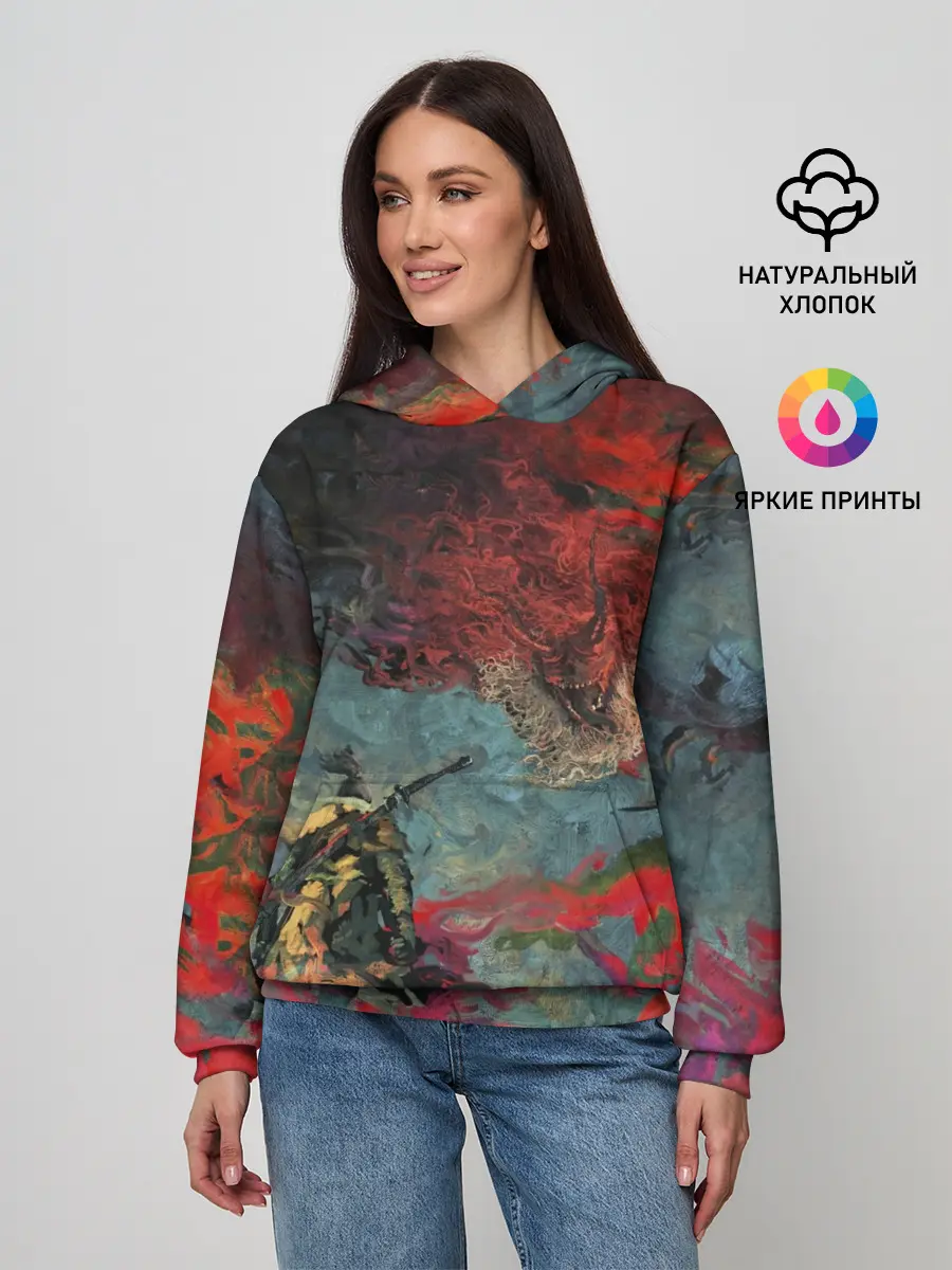 Женское худи / Sekiro Самурай против дракона