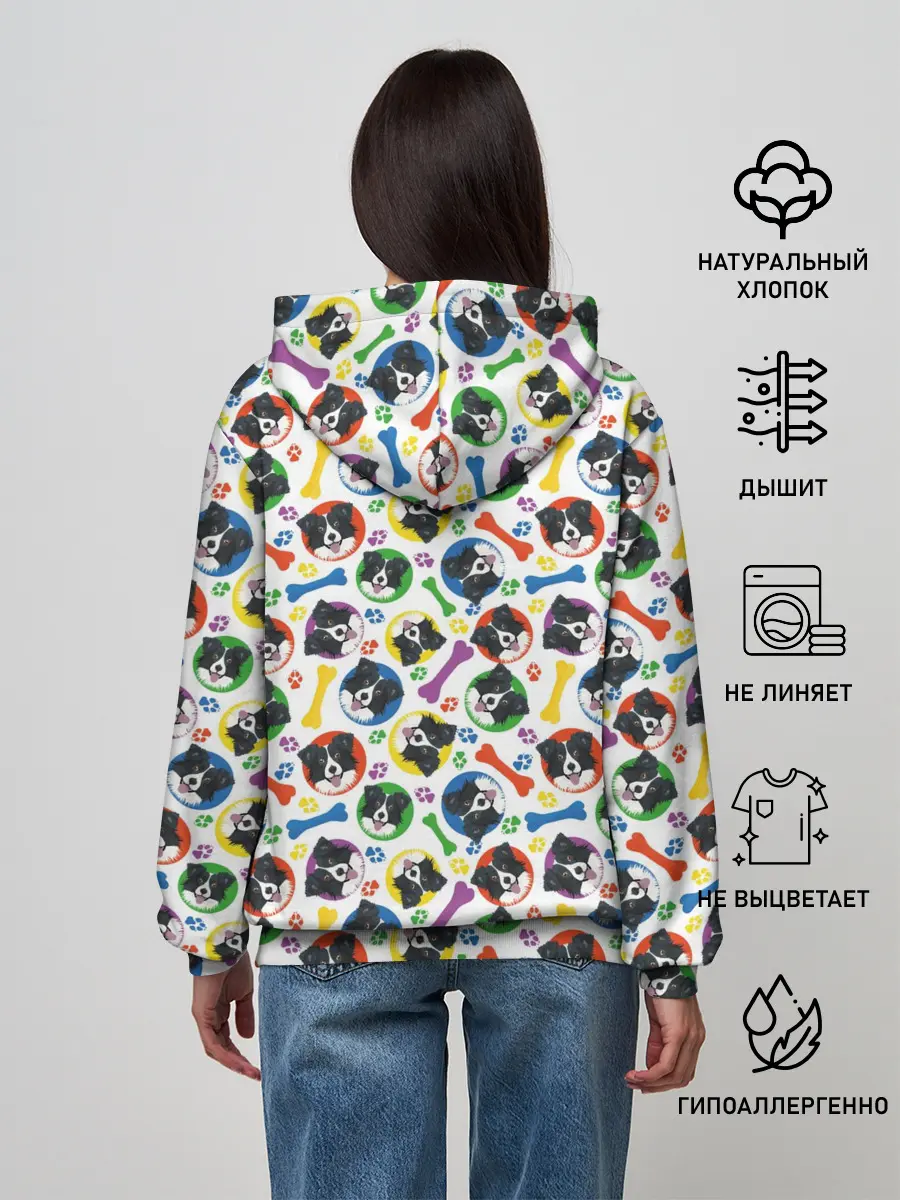 Женское худи / Бордер-Колли