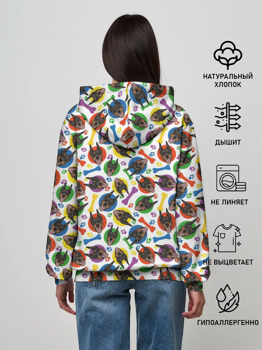 Женское худи / Доберман