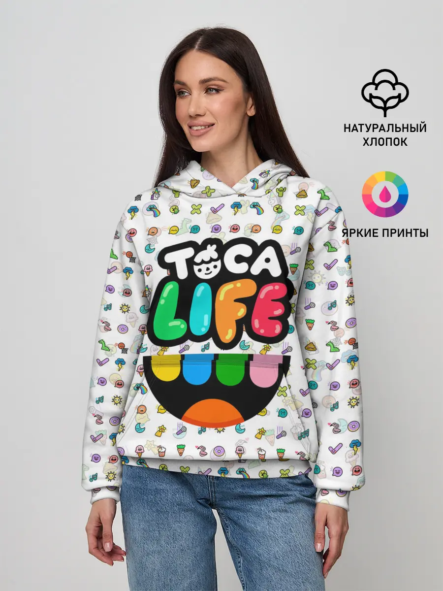 Женское худи / Toca Boca | Тока Бока | Паттерн