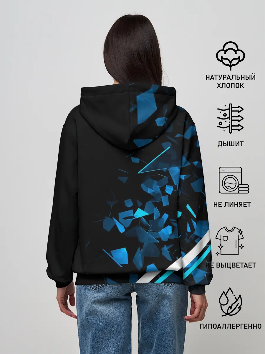 Женское худи / Mercedes AMG | Осколки стекла