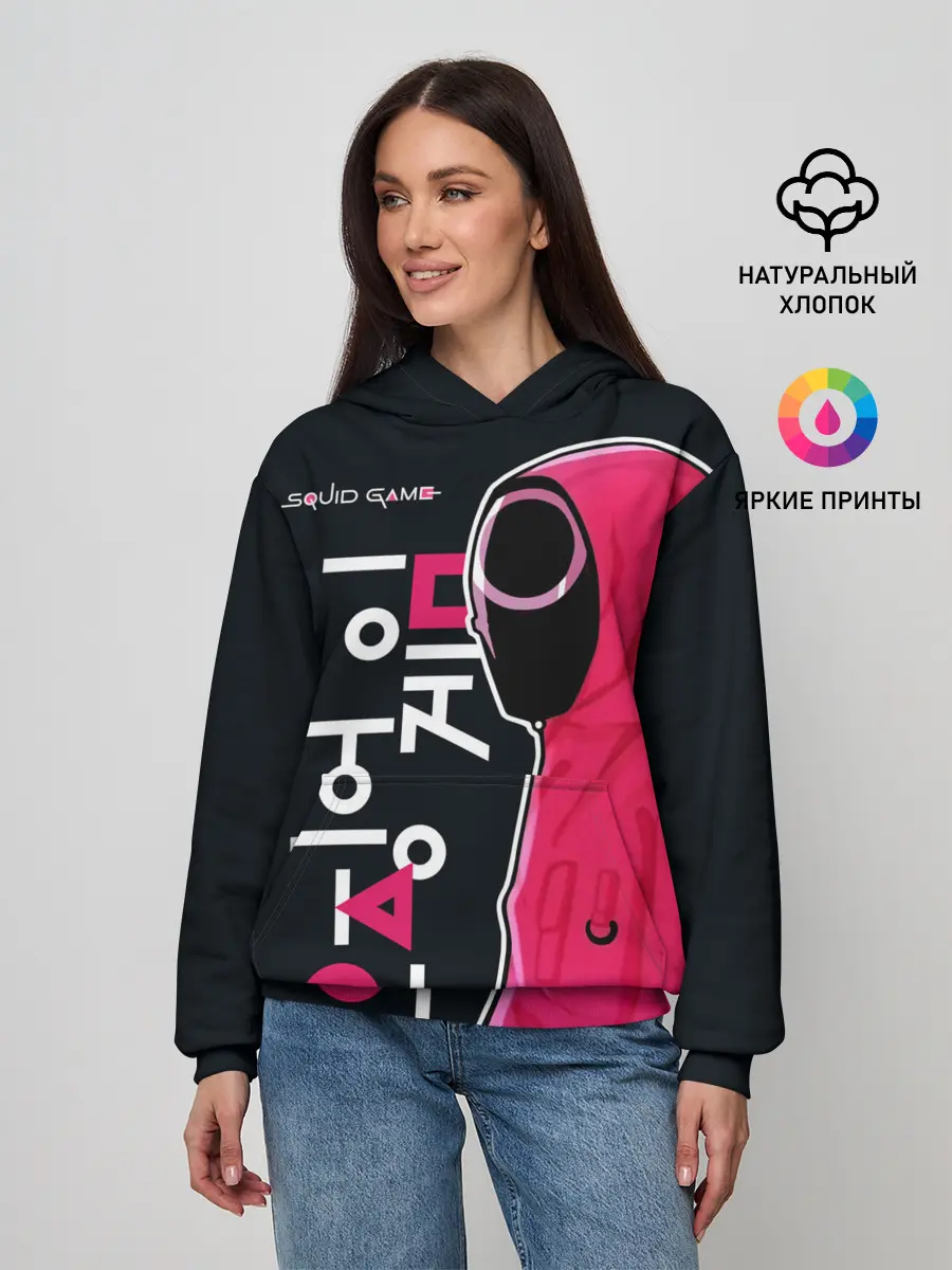 Женское худи / Squid game - guard