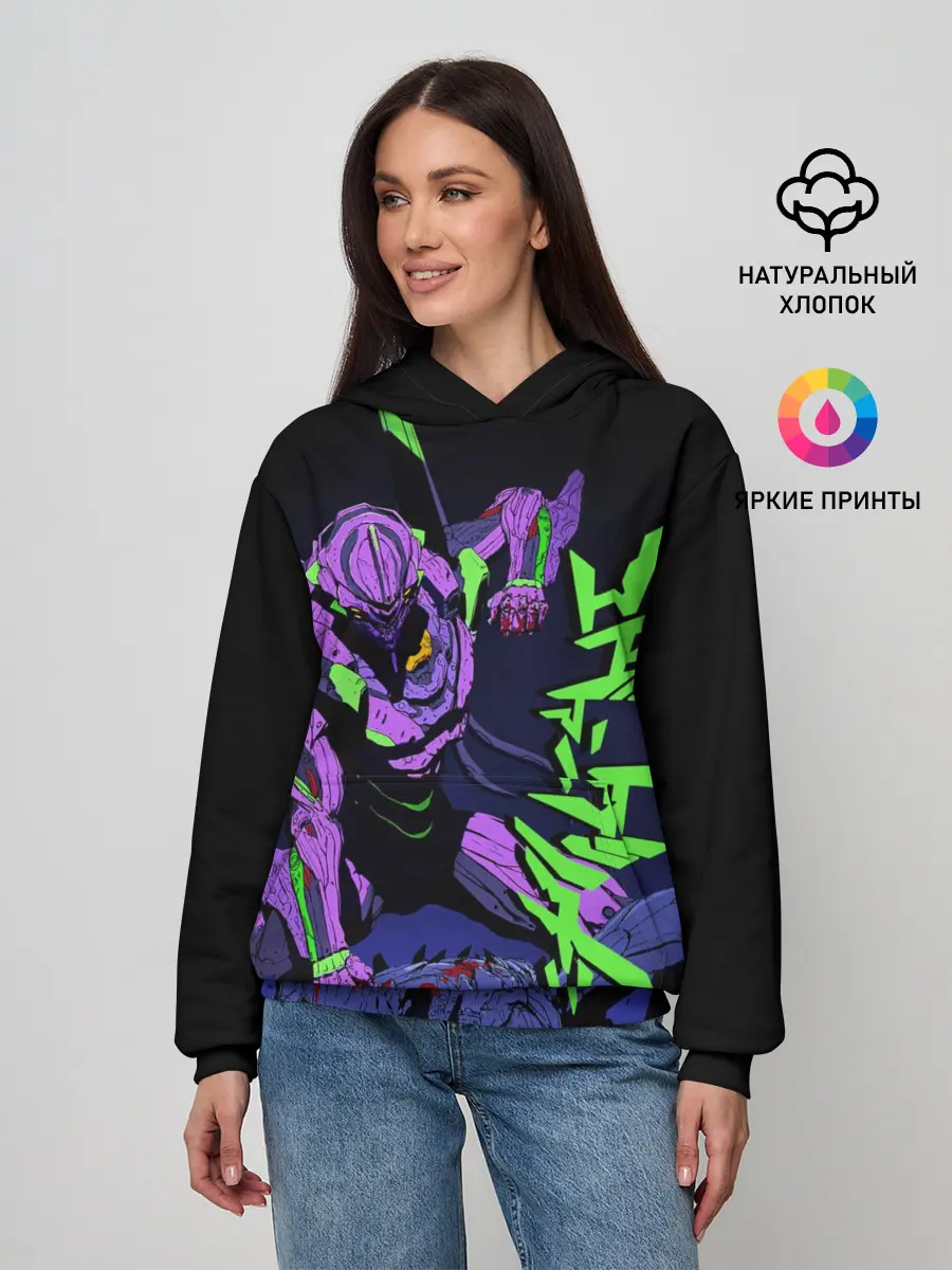 Женское худи / Евангелион - EVA 01