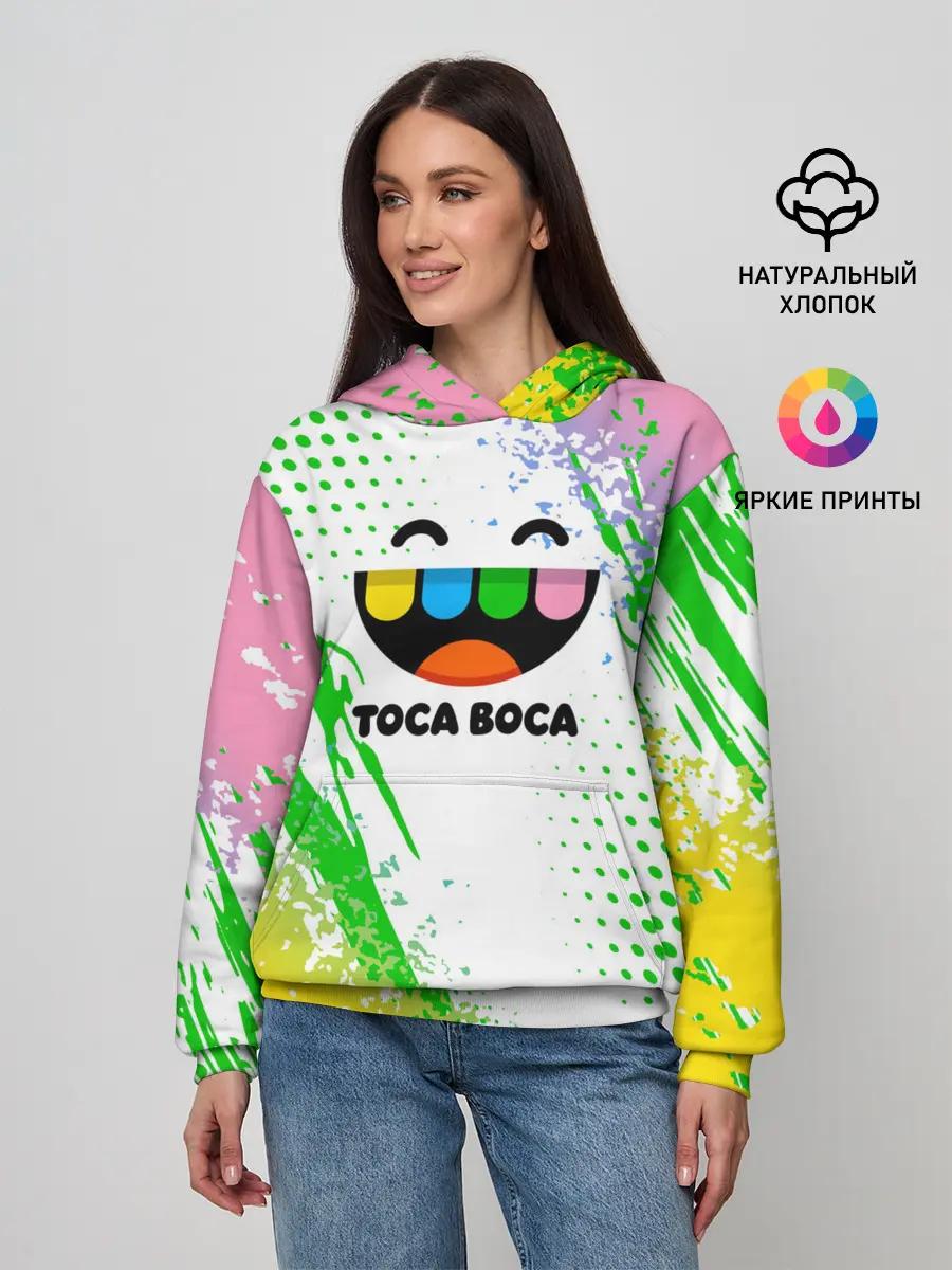 Женское худи / Toca Boca: Улыбашка.