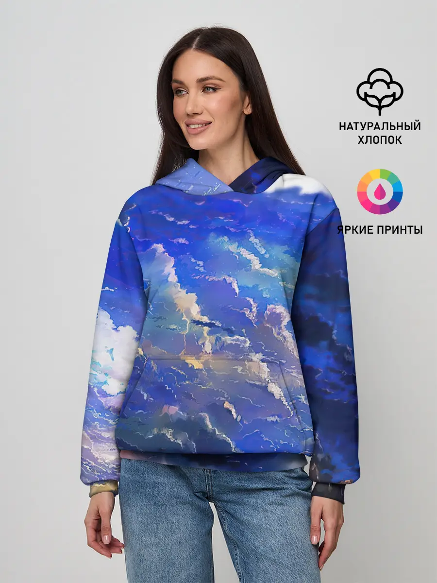 Женское худи / Высокие облака