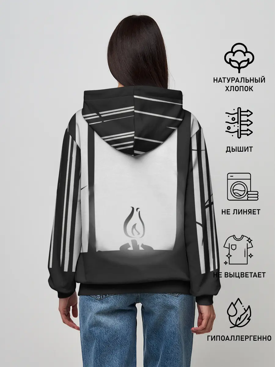 Женское худи / Огонёк из Раста