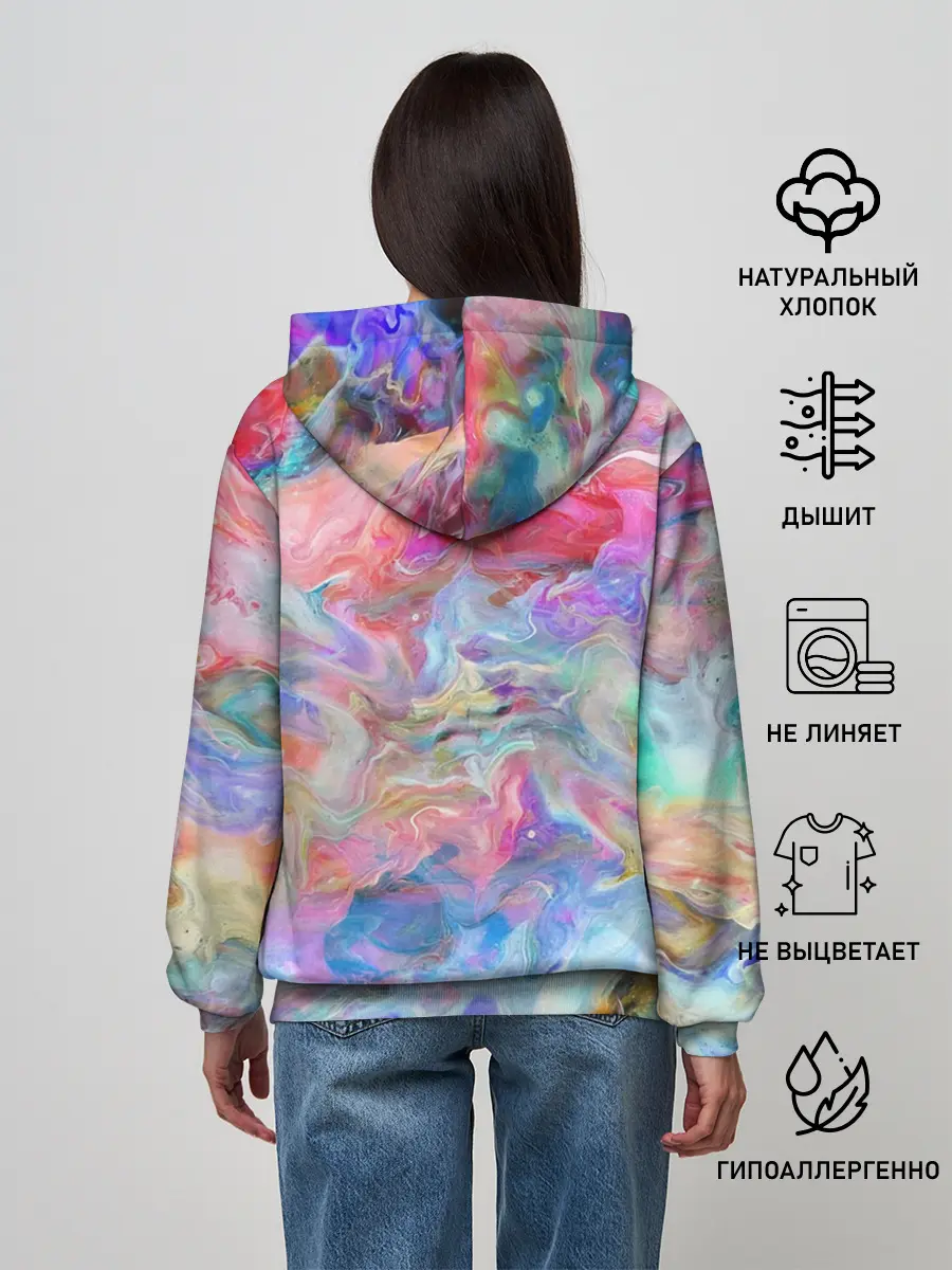 Женское худи / Радужное небо