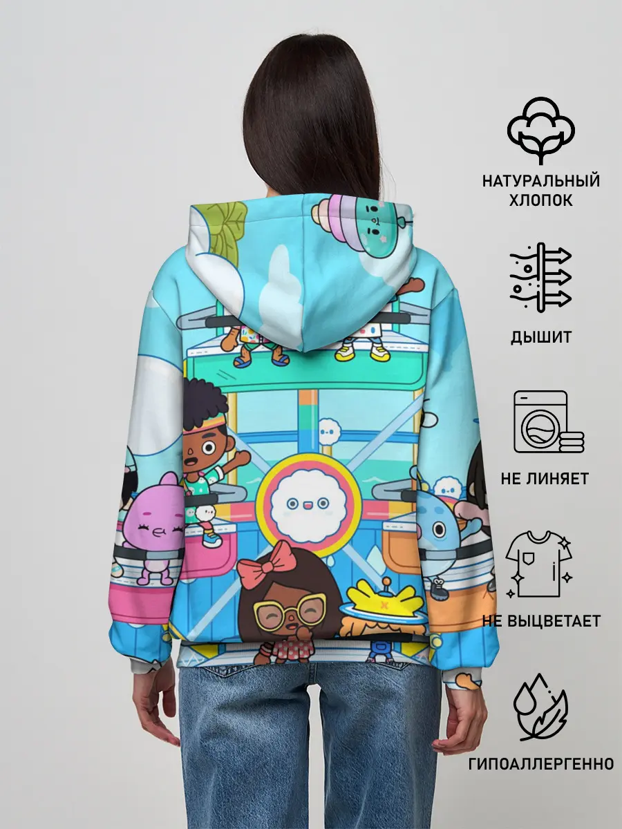 Женское худи / Toca Boca | Тока Бока аттракцион