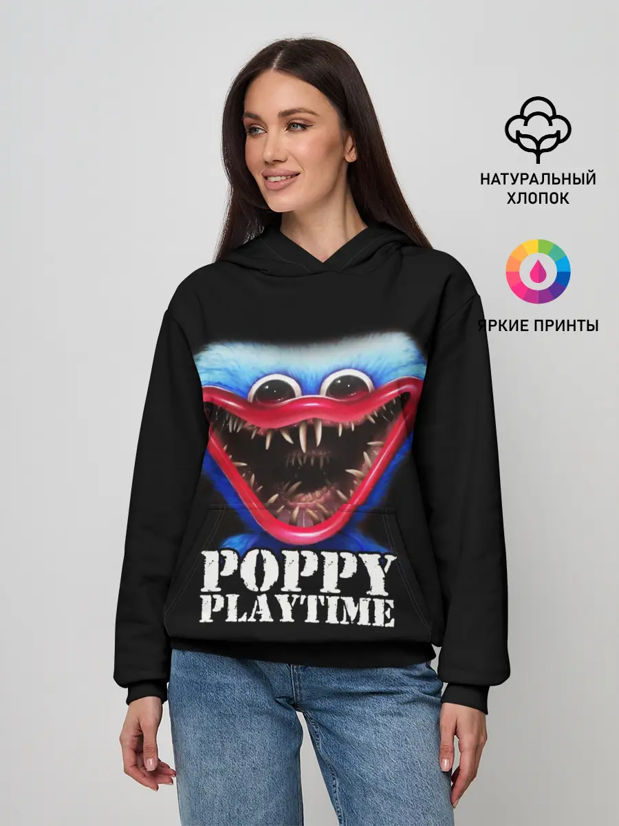 Женское худи / Poppy Playtime ХАГГИ ВАГГИ