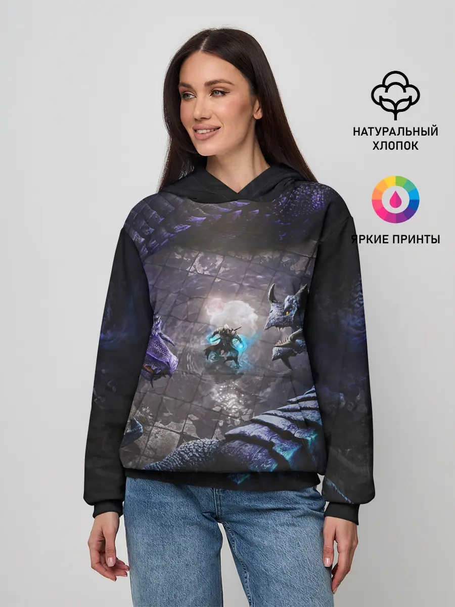 Женское худи / В окружении драконов