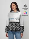 Женское худи / Hyundai | Стальная решетка