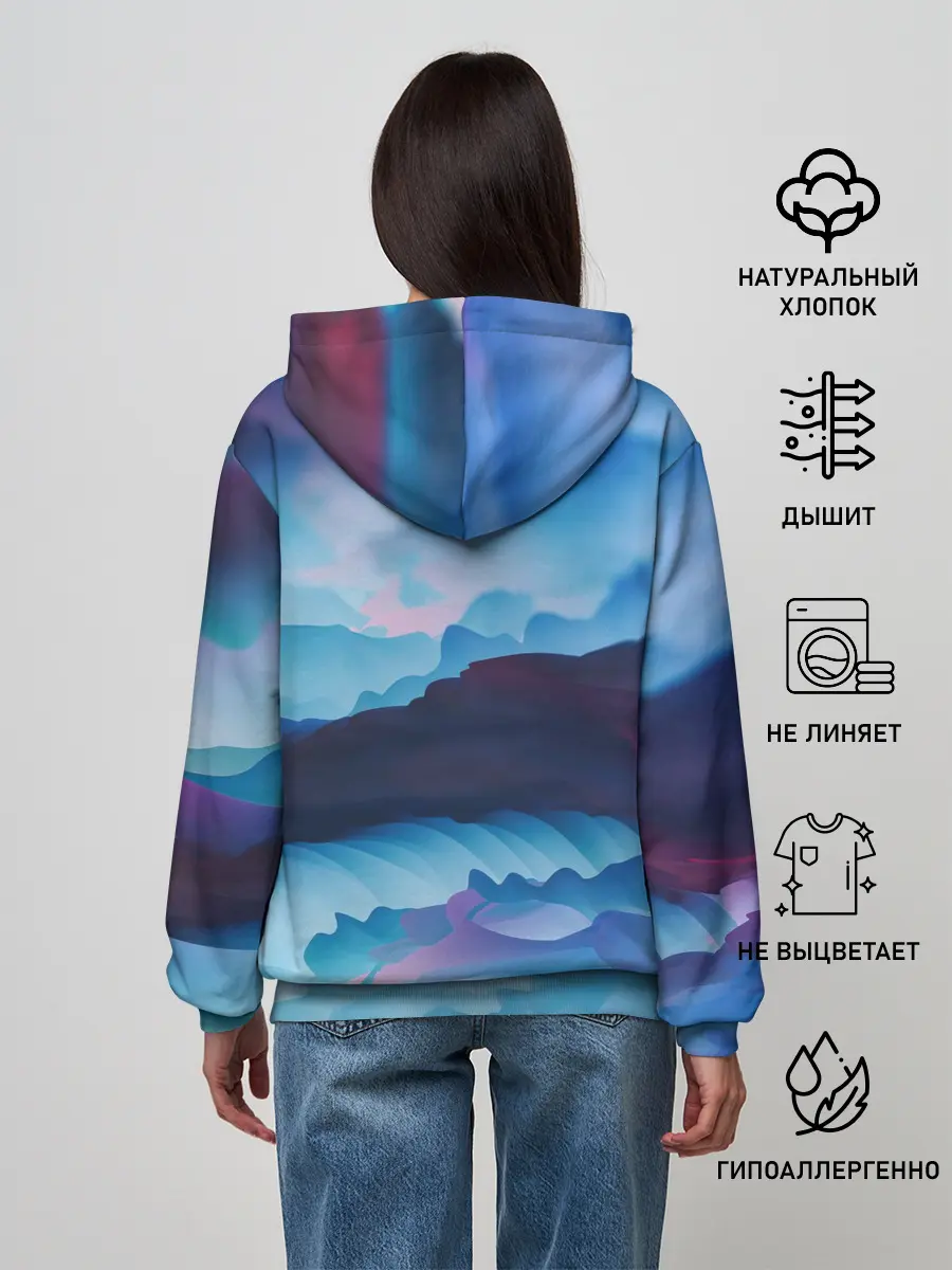 Женское худи / Грозовые мазки