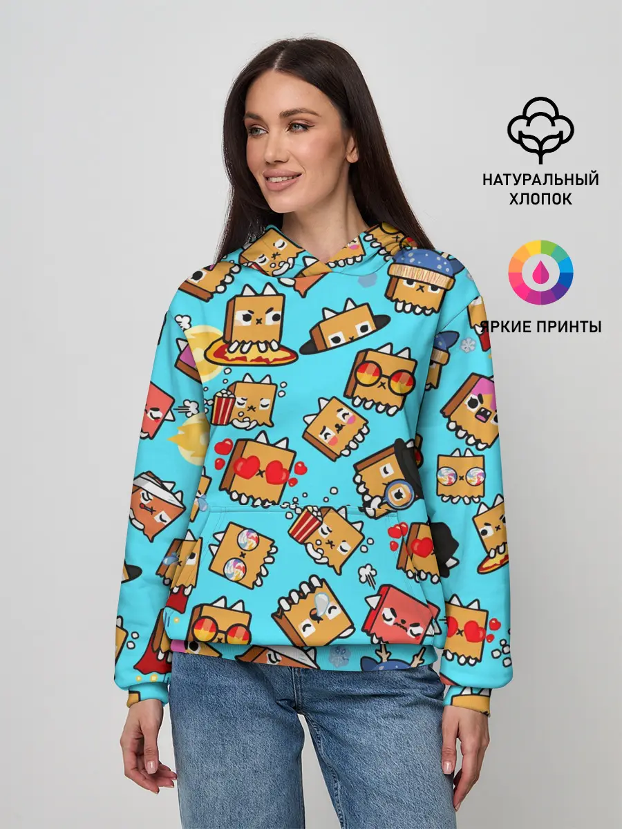 Женское худи / PAPER BAG CAT TOCA BOCA / TOCA LIFE WORLD