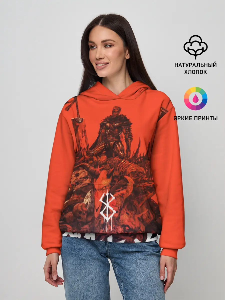 Женское худи / Гатц Берсерк на телах своих врагов клеймо