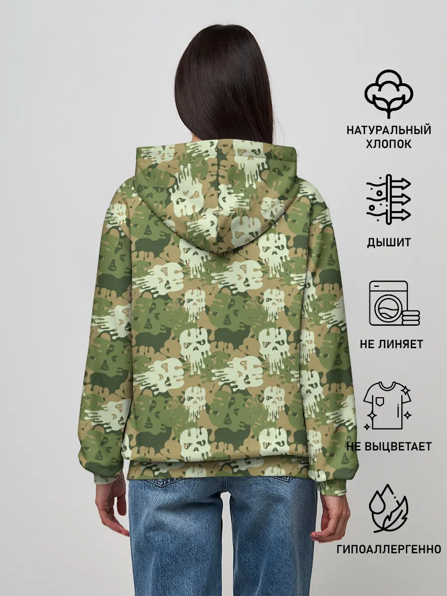 Женское худи / Силуэты Черепов