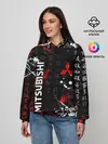 Женское худи / Японские символы | Митсубиси