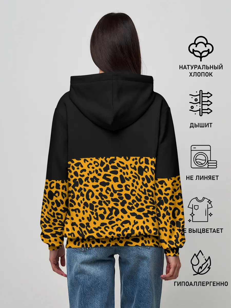 Женское худи / СТИЛЬ ЛЕОПАРДА