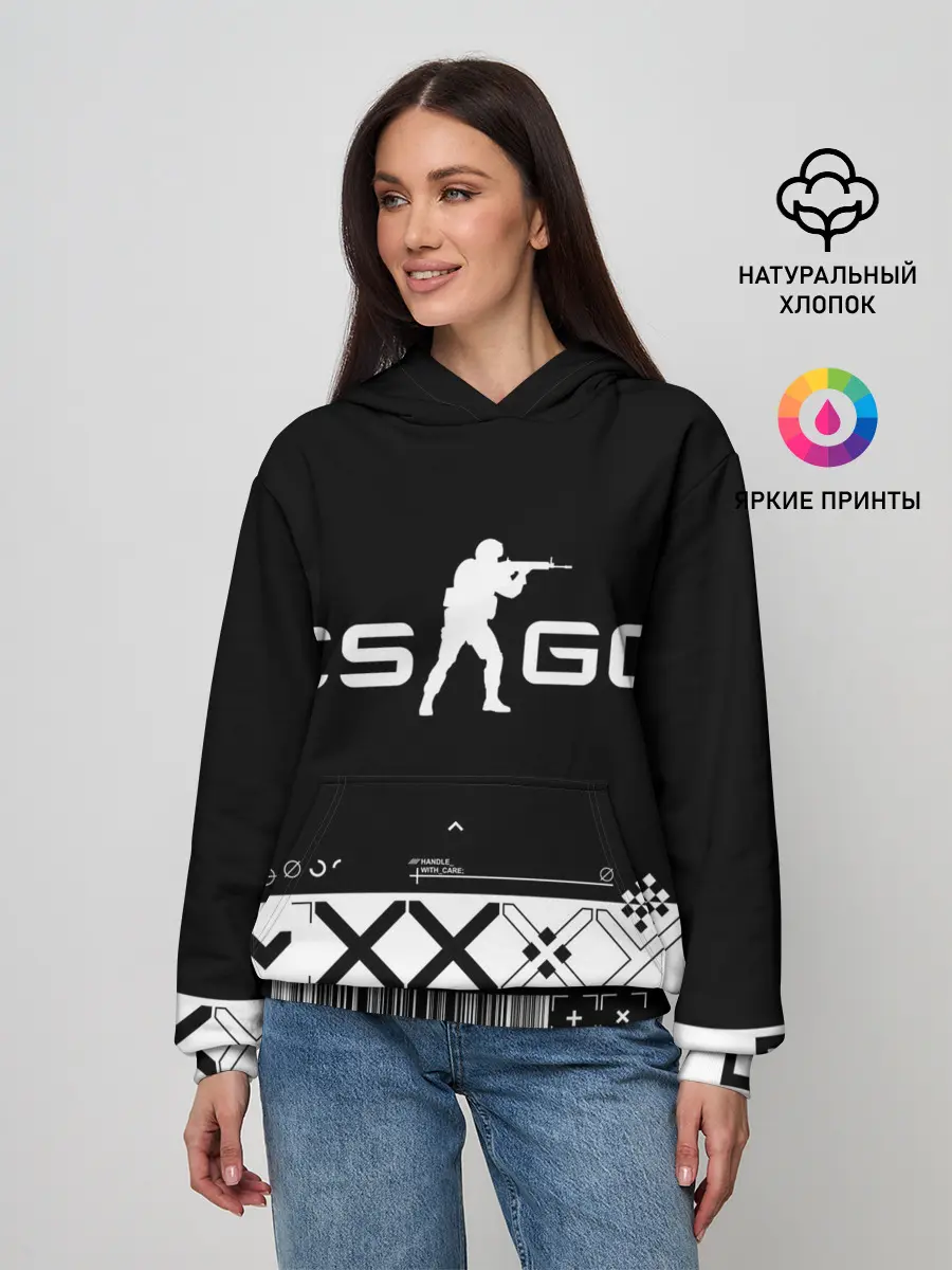 Женское худи / Printstream | Поток информации | CS:GO