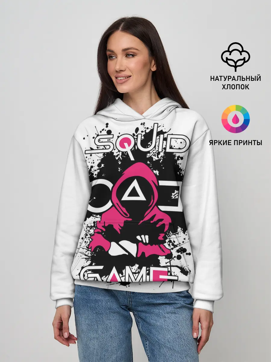 Женское худи / Squid game: guard-killer.