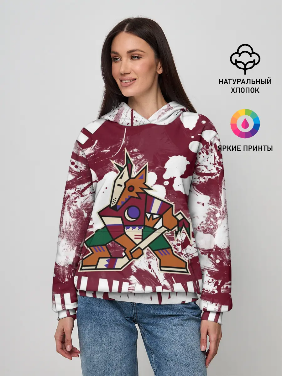 Женское худи / Аризона Койотис, НХЛ