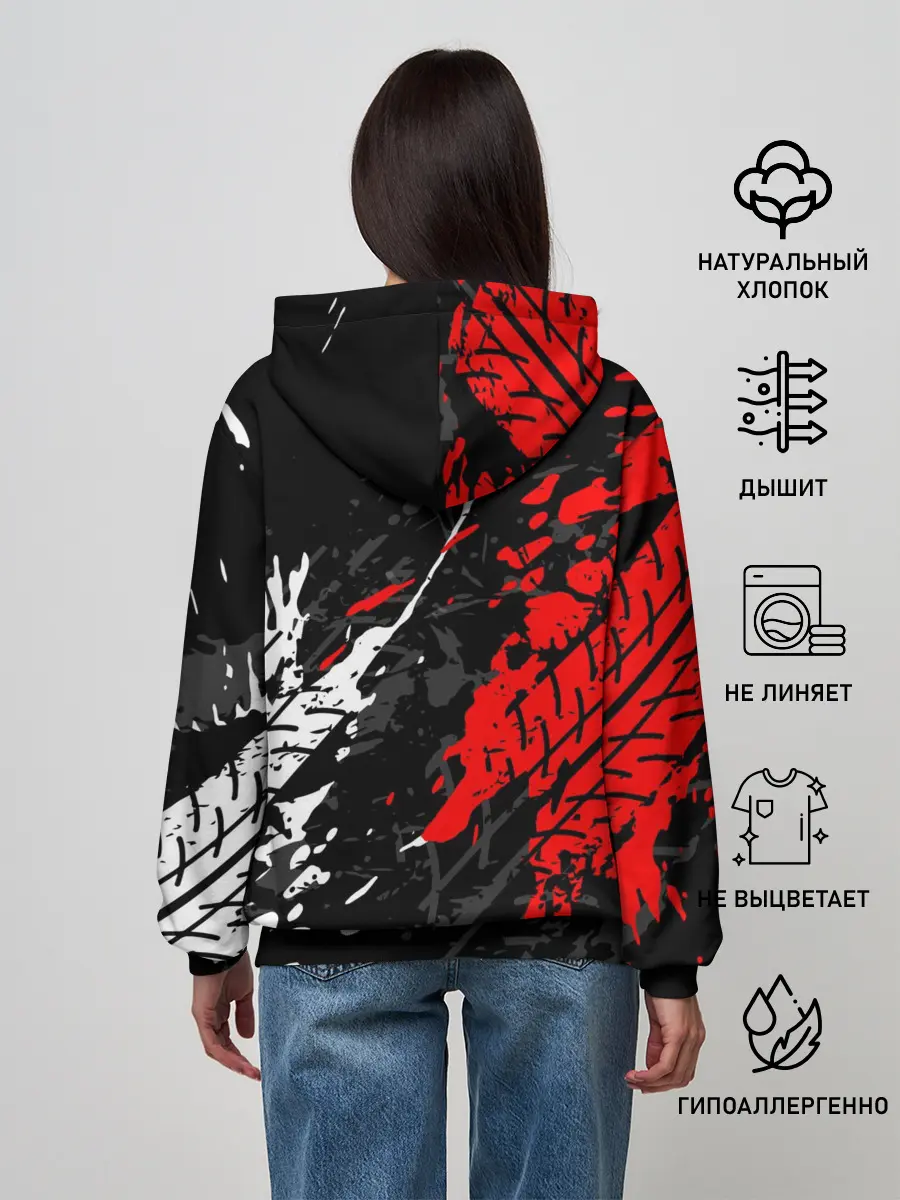 Женское худи / TOYOTA RED / TOYOTA SPORT