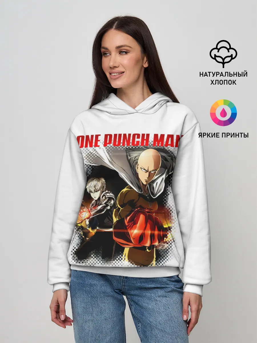 Женское худи / Сайтама и Генос One Punch-Man