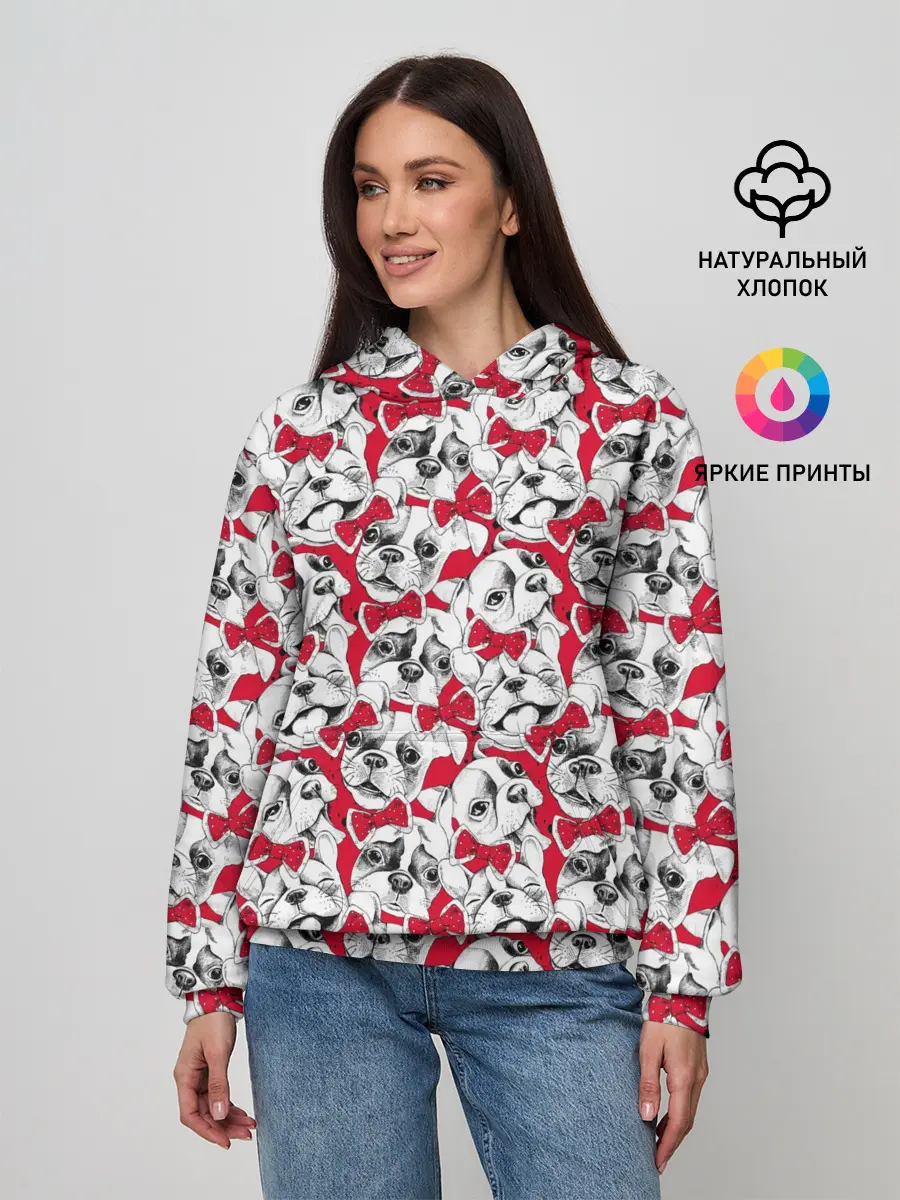 Женское худи / Французский Бульдог