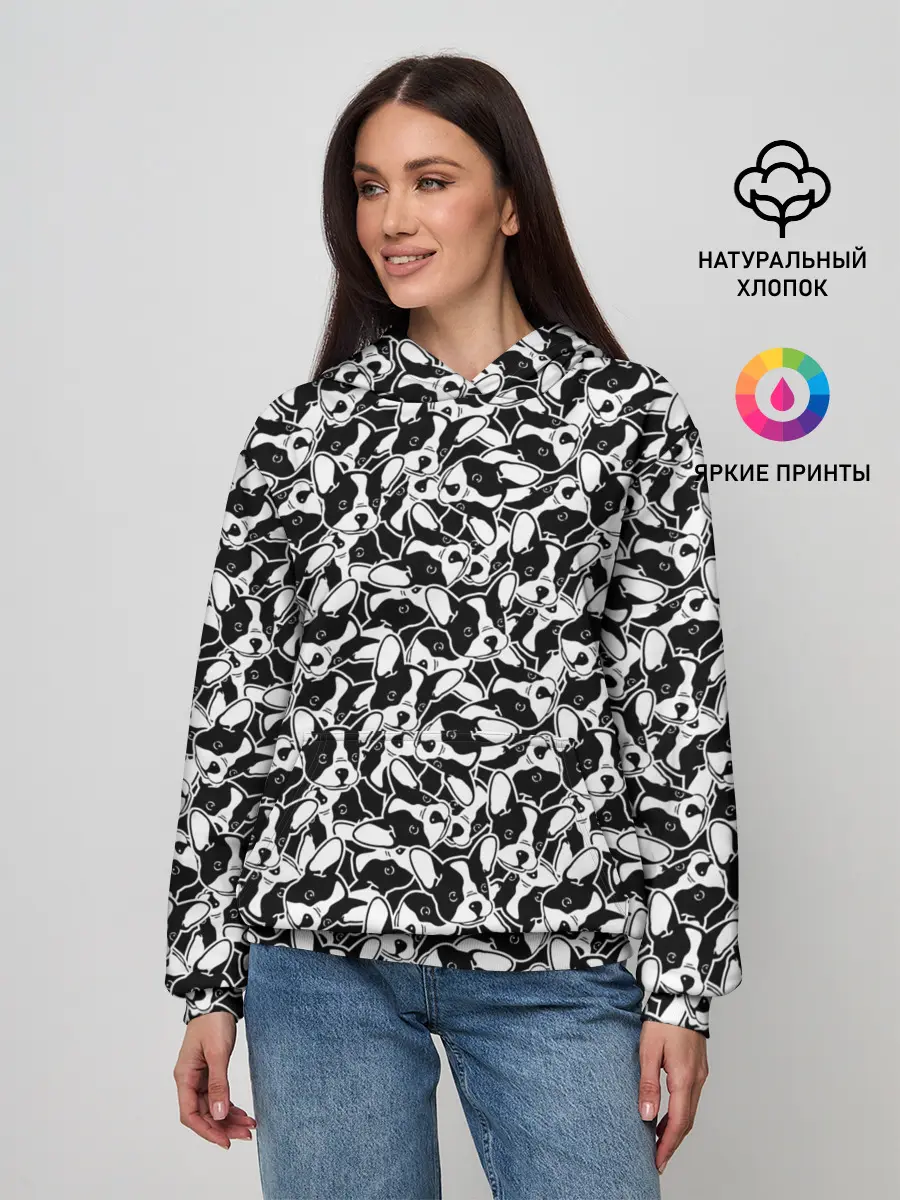 Женское худи / Щенки Французского Бульдога