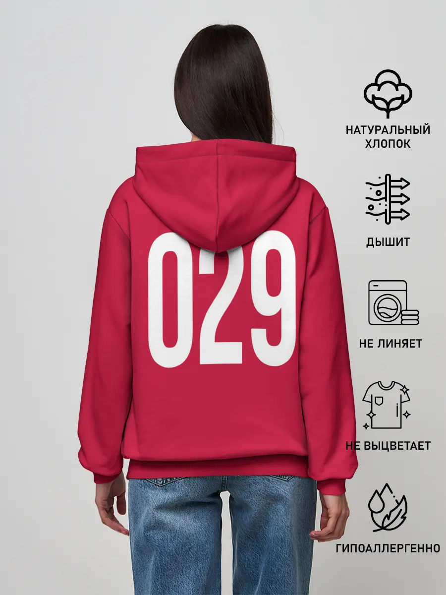 Женское худи / Squid game: guard 029/policeman