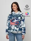 Женское худи / Коламбус Блю Джекетс, Columbus Blue Jackets
