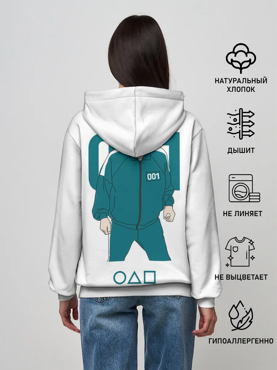 Женское худи / Squid game - О Иль Нам 001