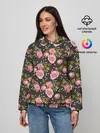 Женское худи / Яркие розовые розы