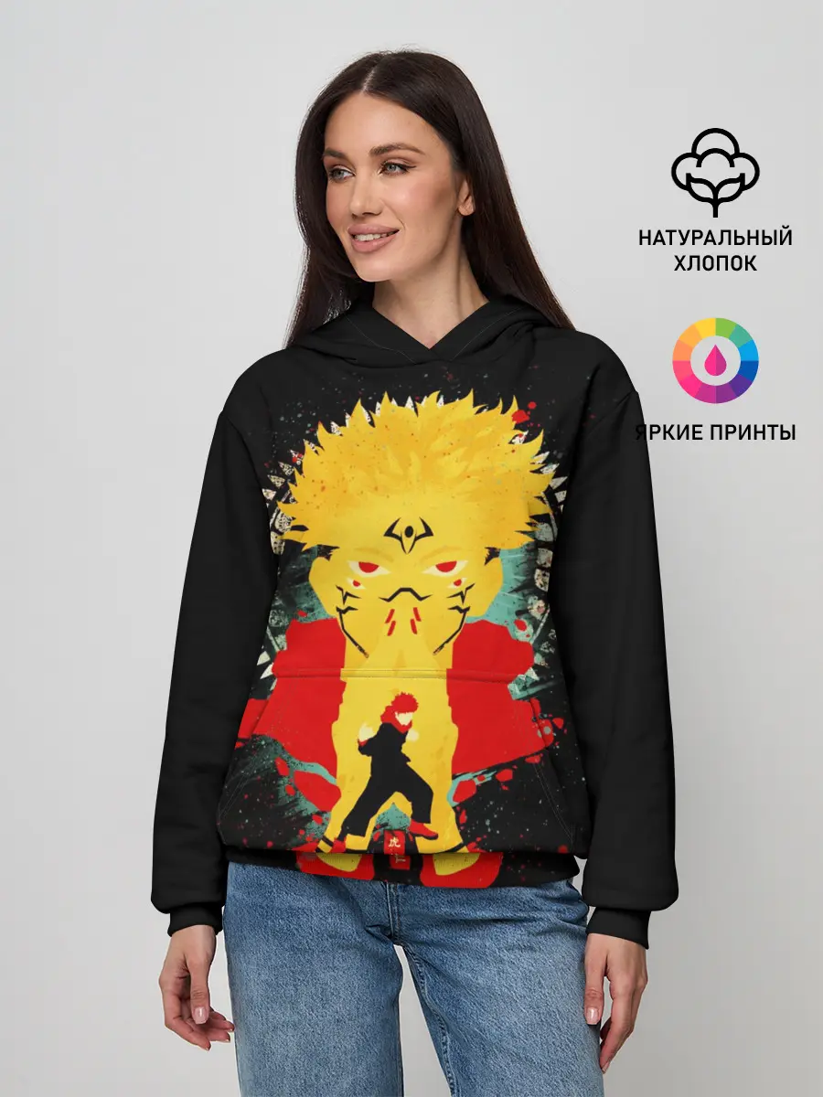 Женское худи / Сукуна - Король проклятий, Jujutsu Kaisen
