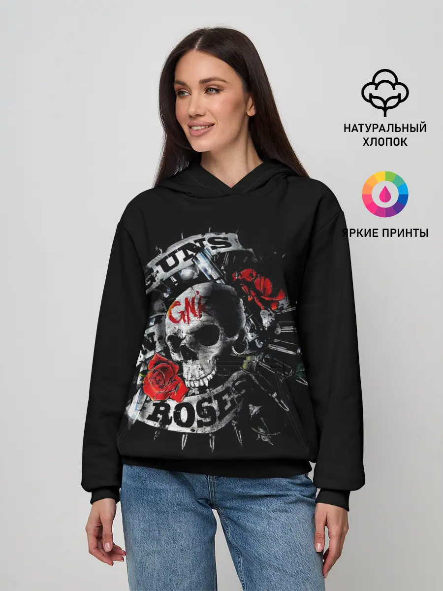 Женское худи / Ганз энд роузес