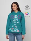 Женское худи / Keep calm and play squid game