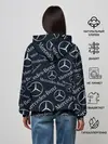 Женское худи / MERCEDES-BENZ / МЕРСЕДЕС-БЕНЗ / УЗОР