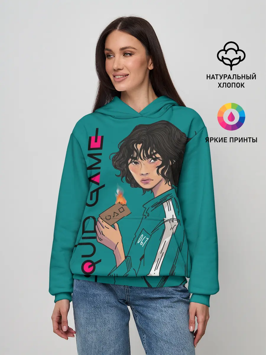 Женское худи / Кан Сэ Бёк сжигает визитку