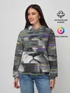 Женское худи / Glitch lion 2020